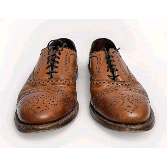 Allen Edmonds Strand Leather Cap Toe Oxford Walnut Brown Mens Size 9.5 - Picture 2 of 11